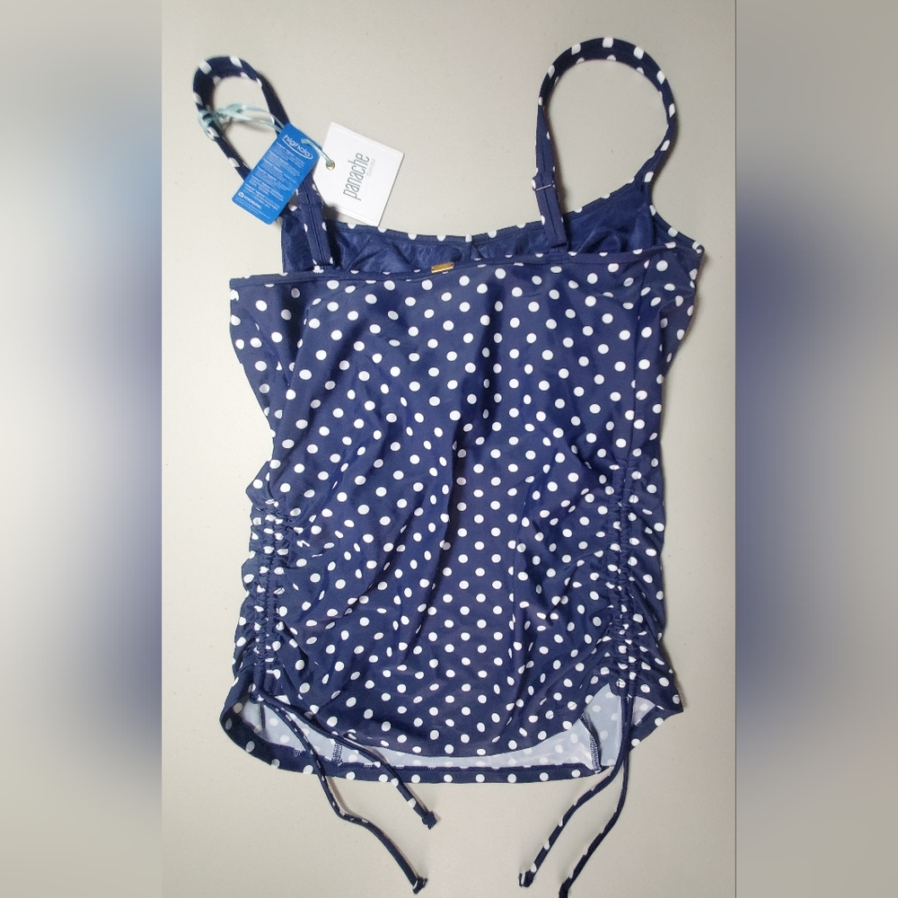 💙Panache Women's Anya Spot Adjustable Side Underwire Swim Tank - Picture 4 of 5